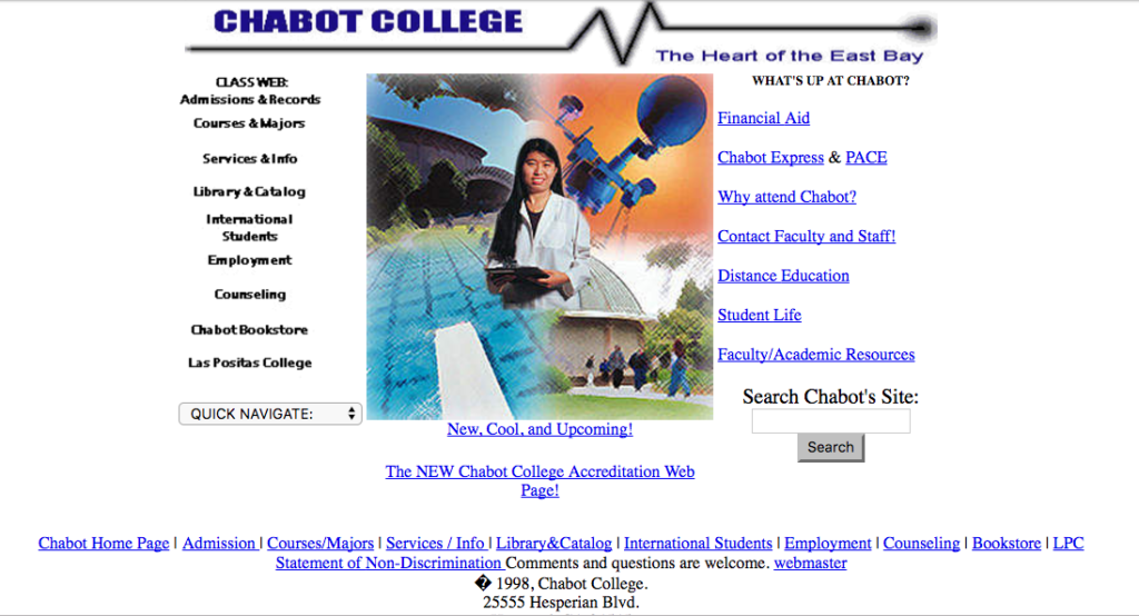 Chabot College Website
